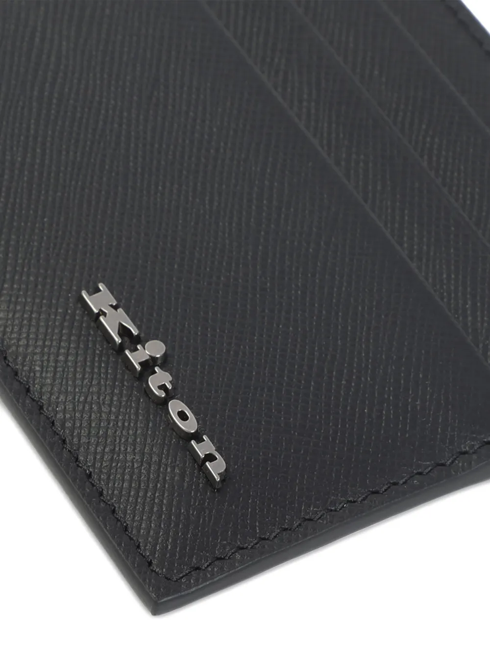 Kiton leather cardholder Zwart