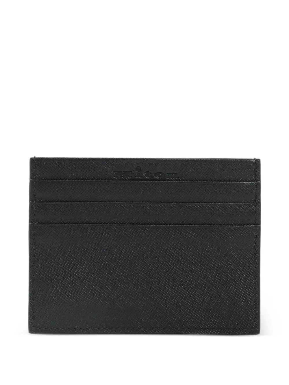 Kiton leather cardholder Zwart