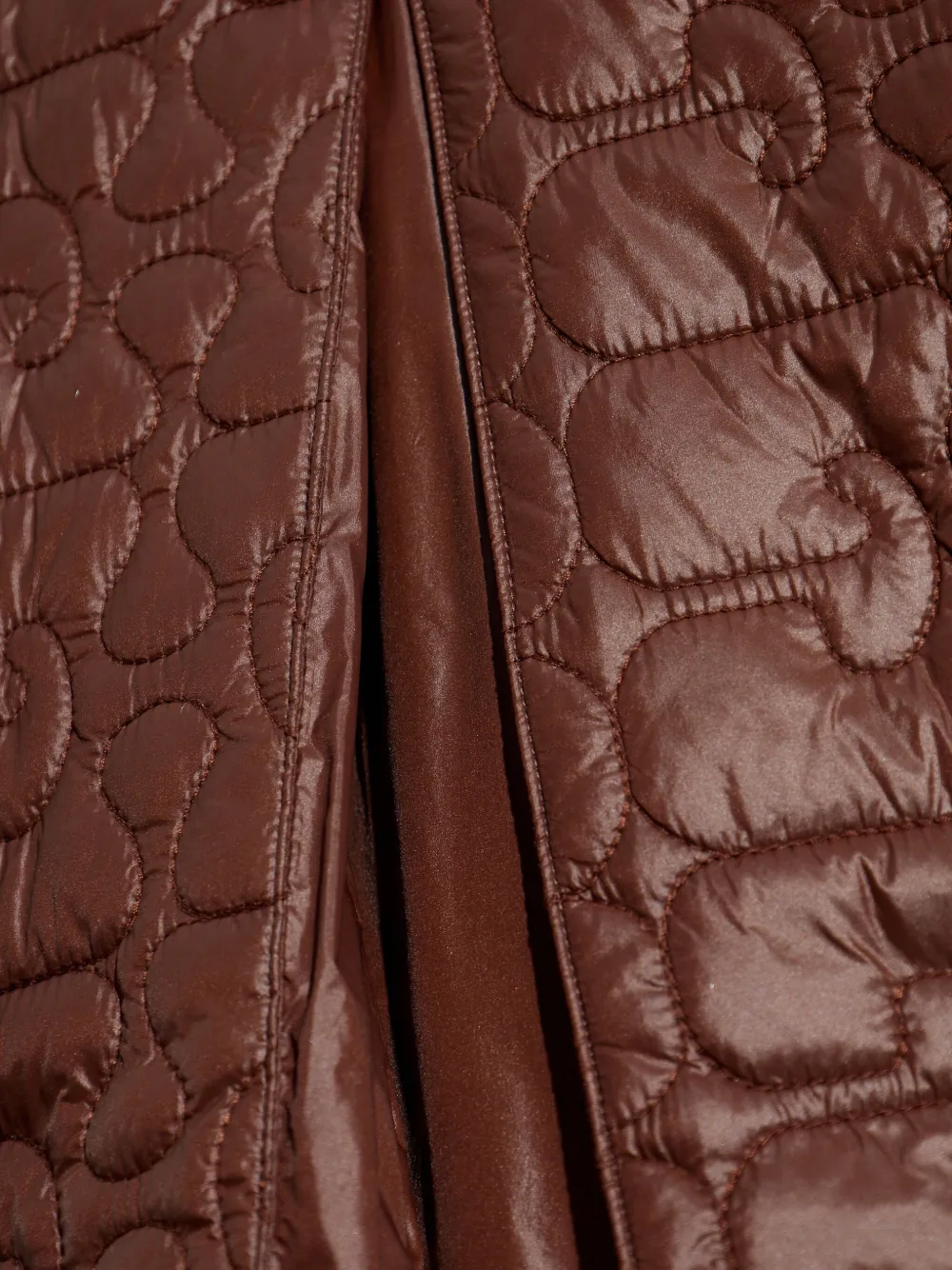 GANNI quilted coat Bruin