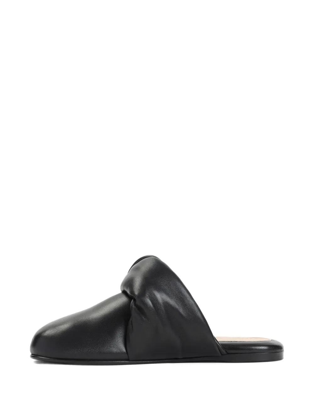Carven knotted leather mules Black