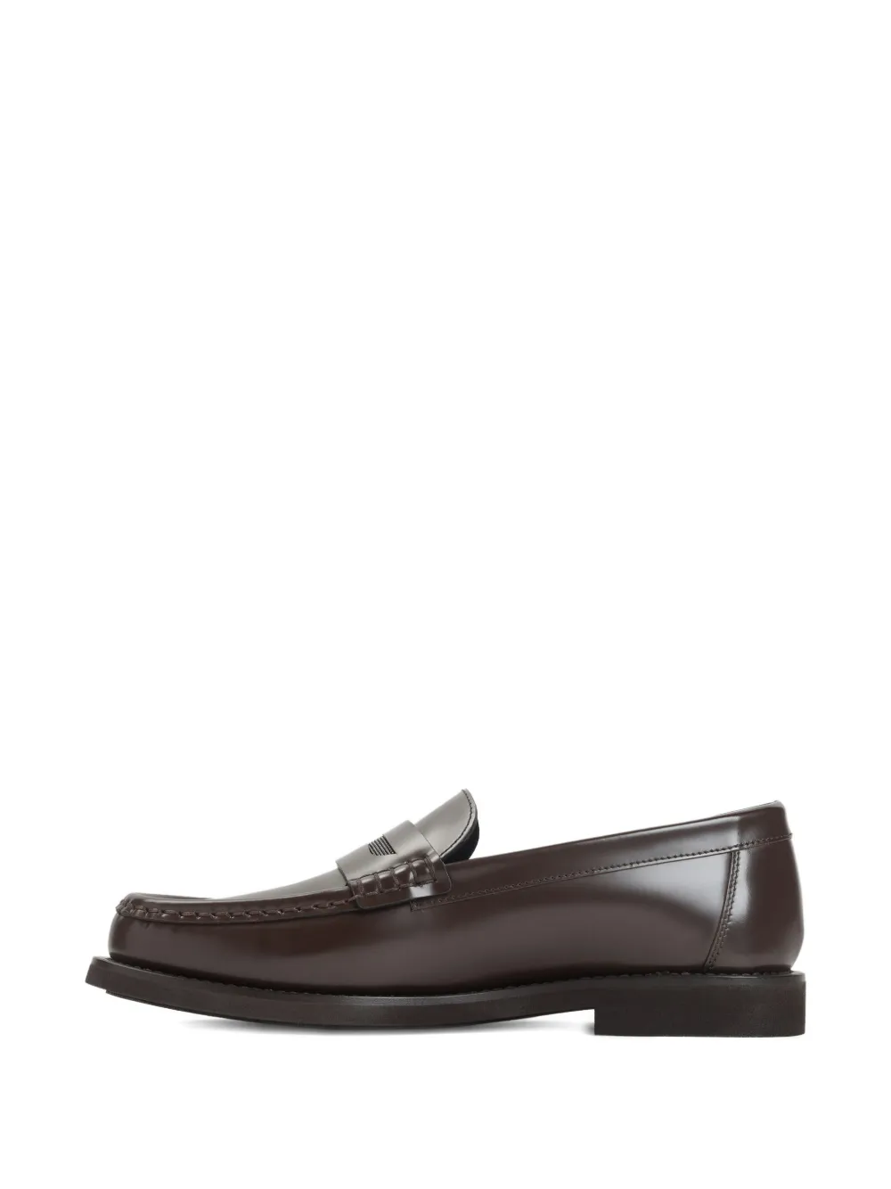 Brunello Cucinelli penny-strap leather loafers Bruin