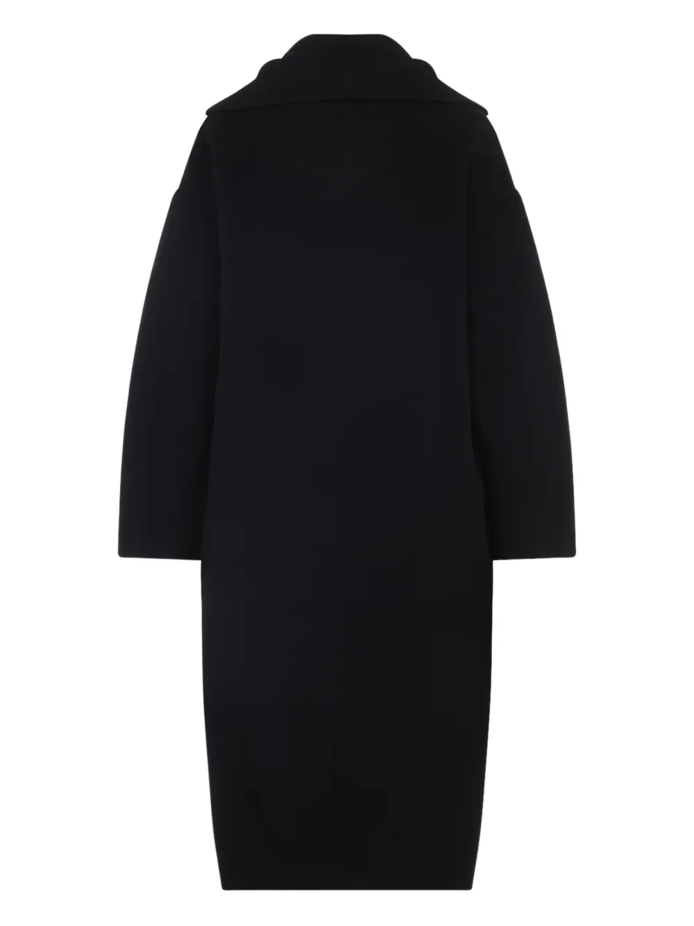Alberta Ferretti belted wool coat Zwart