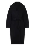 Alberta Ferretti belted wool coat - Black