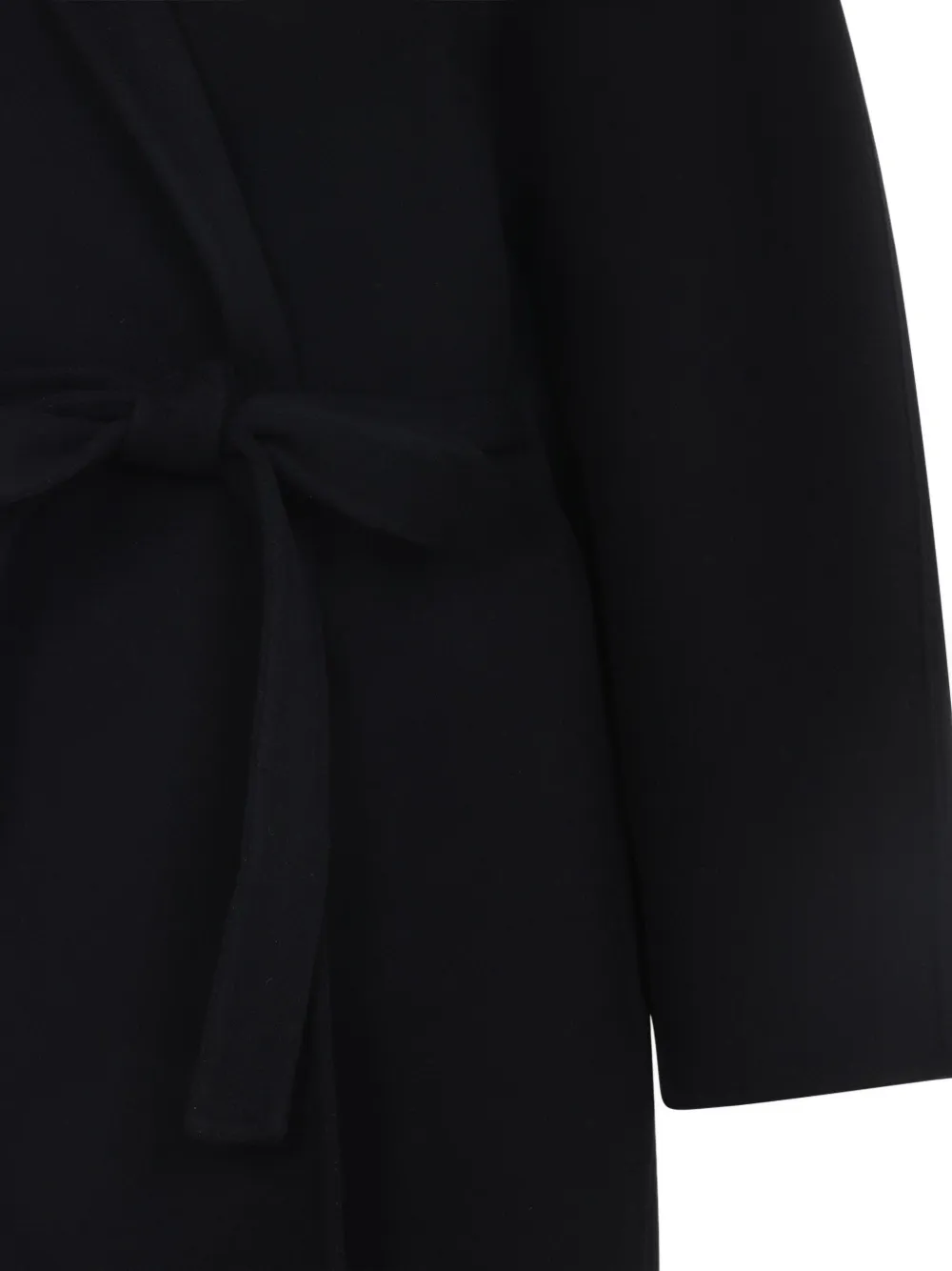 Alberta Ferretti belted wool coat Zwart