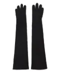 Giorgio Armani long suede gloves - Black