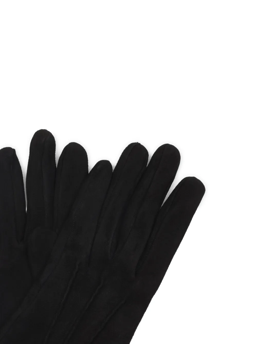 Giorgio Armani long suede gloves Zwart