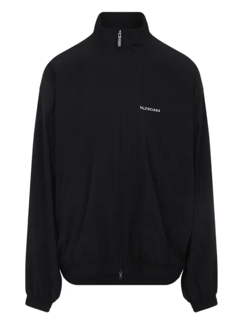 Balenciaga logo-print zip-up jacket