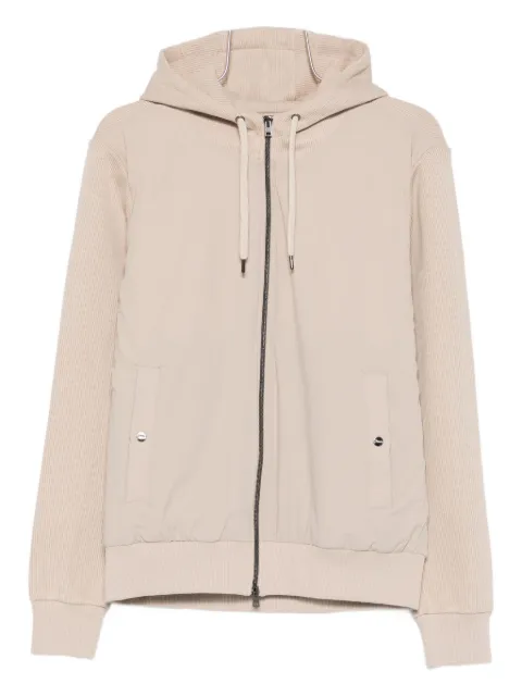 Herno hooded zip-up jacket