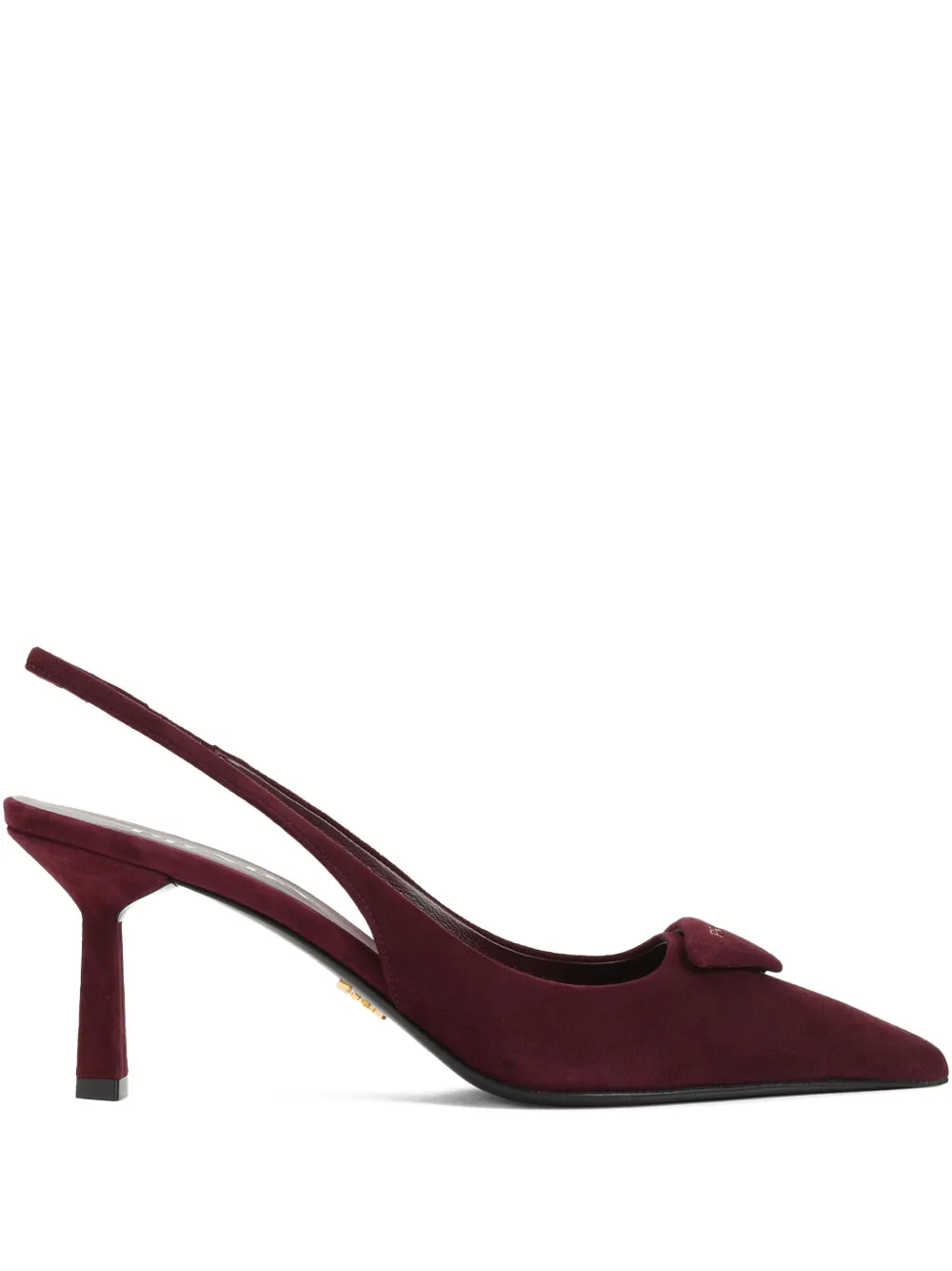 Prada 75mm slingback pumps Rood