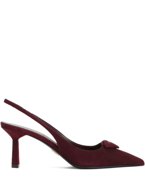 Prada 75mm slingback pumps