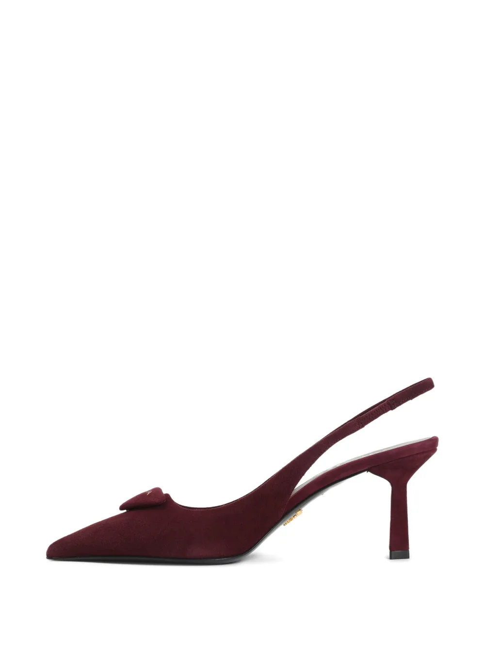 Prada 75mm slingback pumps Rood