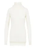 Carven ribbed turtleneck midi dress - Neutrals