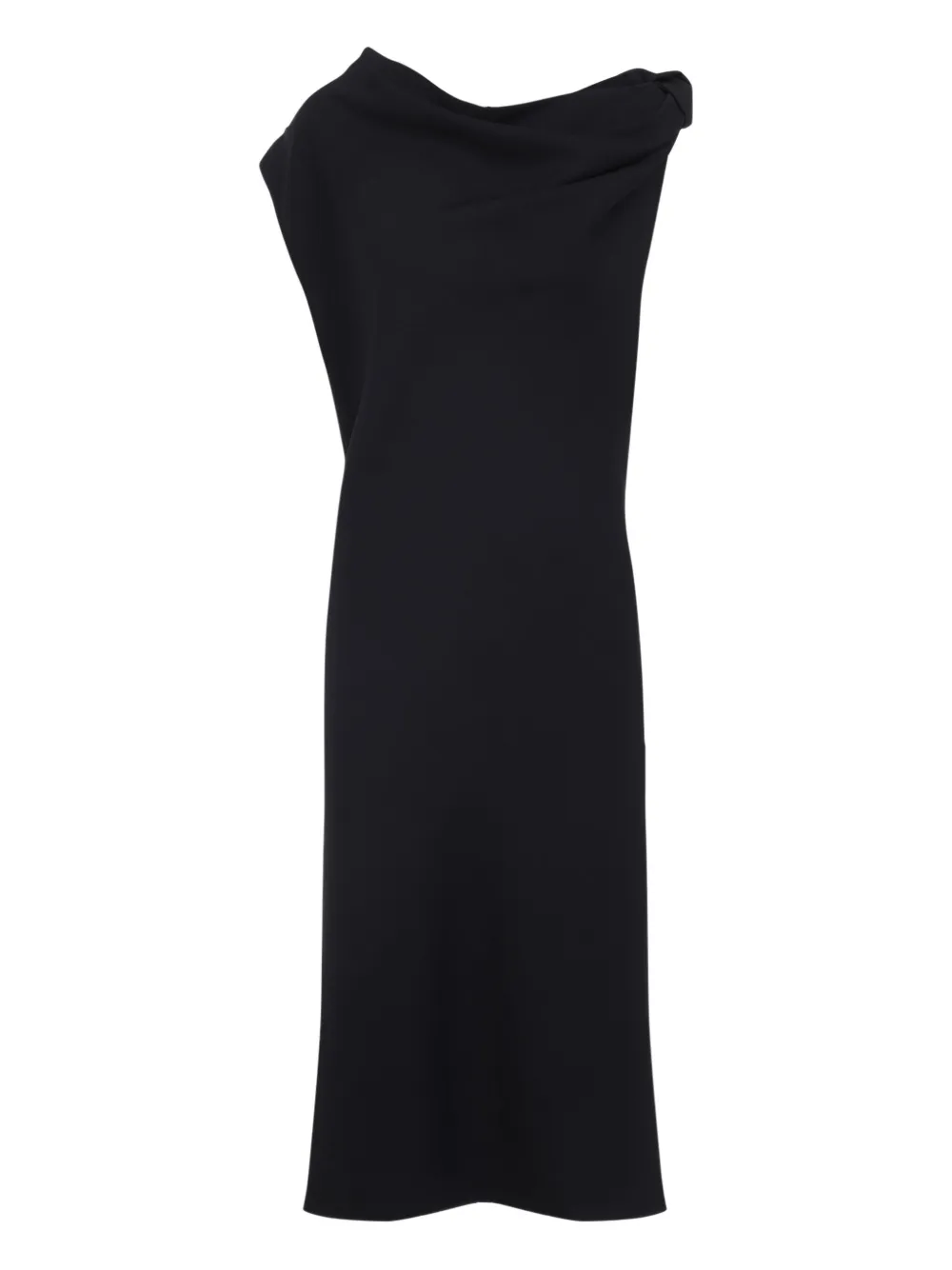 Carven draped one-shoulder midi dress - ブルー Carven draped one-shoulder midi dress - ブルー