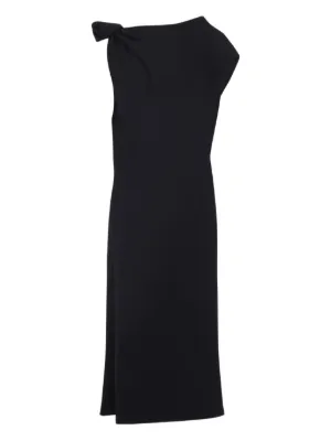 ワンピース CARVEN Carven Knot Shirt Midi Dress (6252K21088 MIDNIGHT) ワンピース CARVEN Carven Knot Shirt Midi Dress (6252K21088
