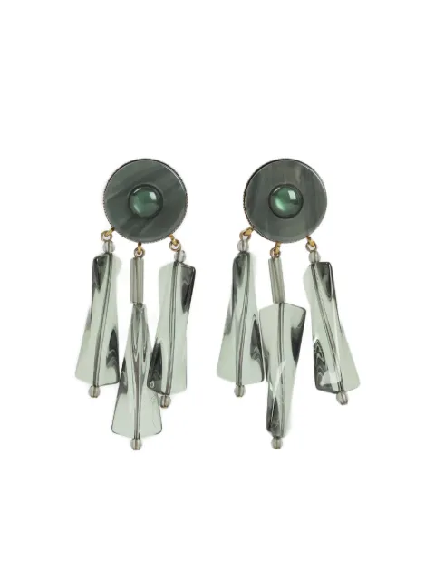Giorgio Armani circular-drop clip-on earrings