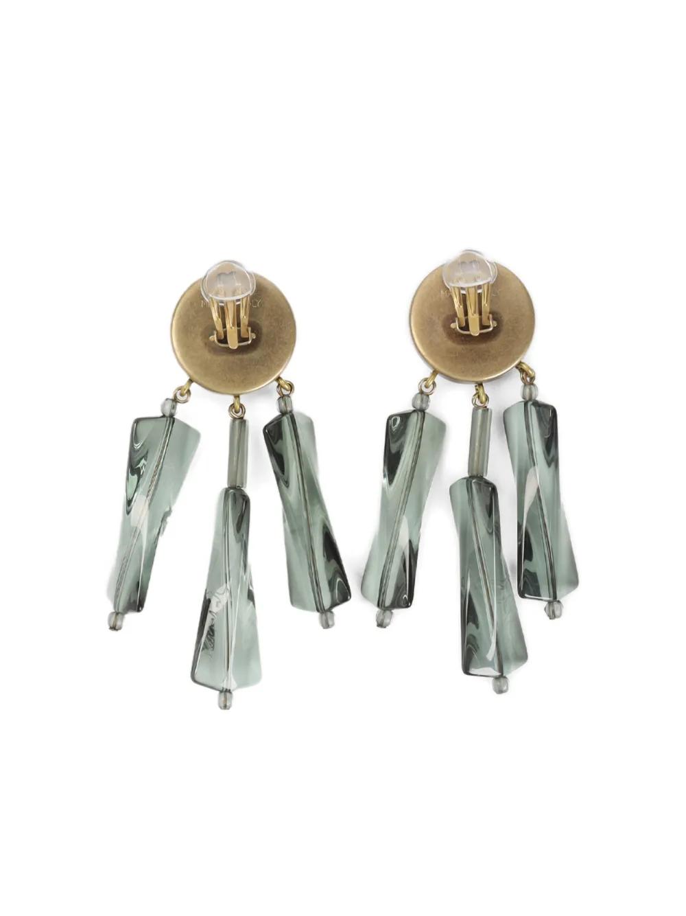 Giorgio Armani circular-drop clip-on earrings | Image 2