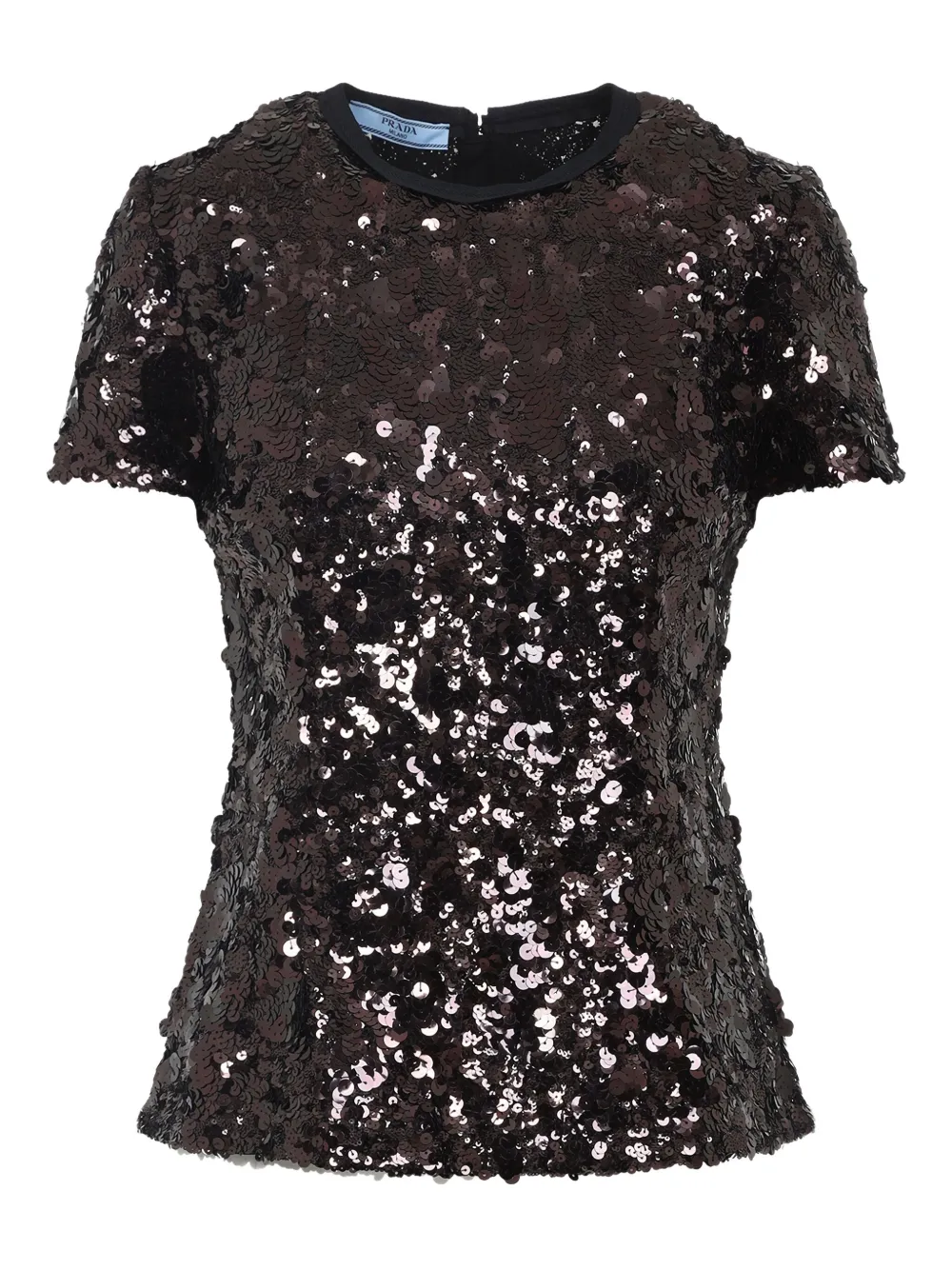 Prada Top met pailletten Bruin