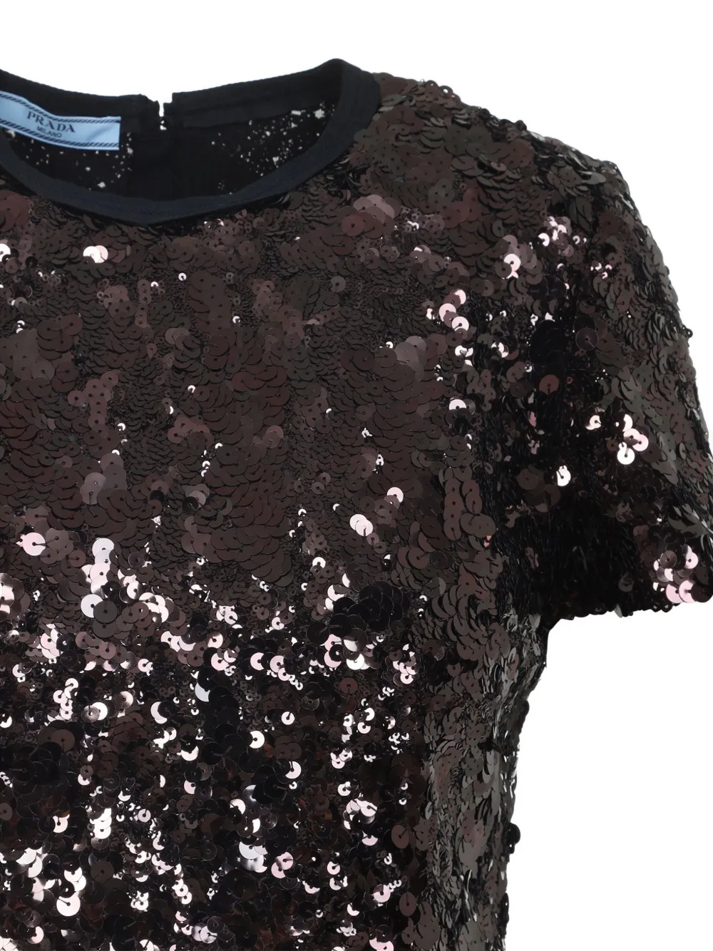 Prada Top met pailletten Bruin
