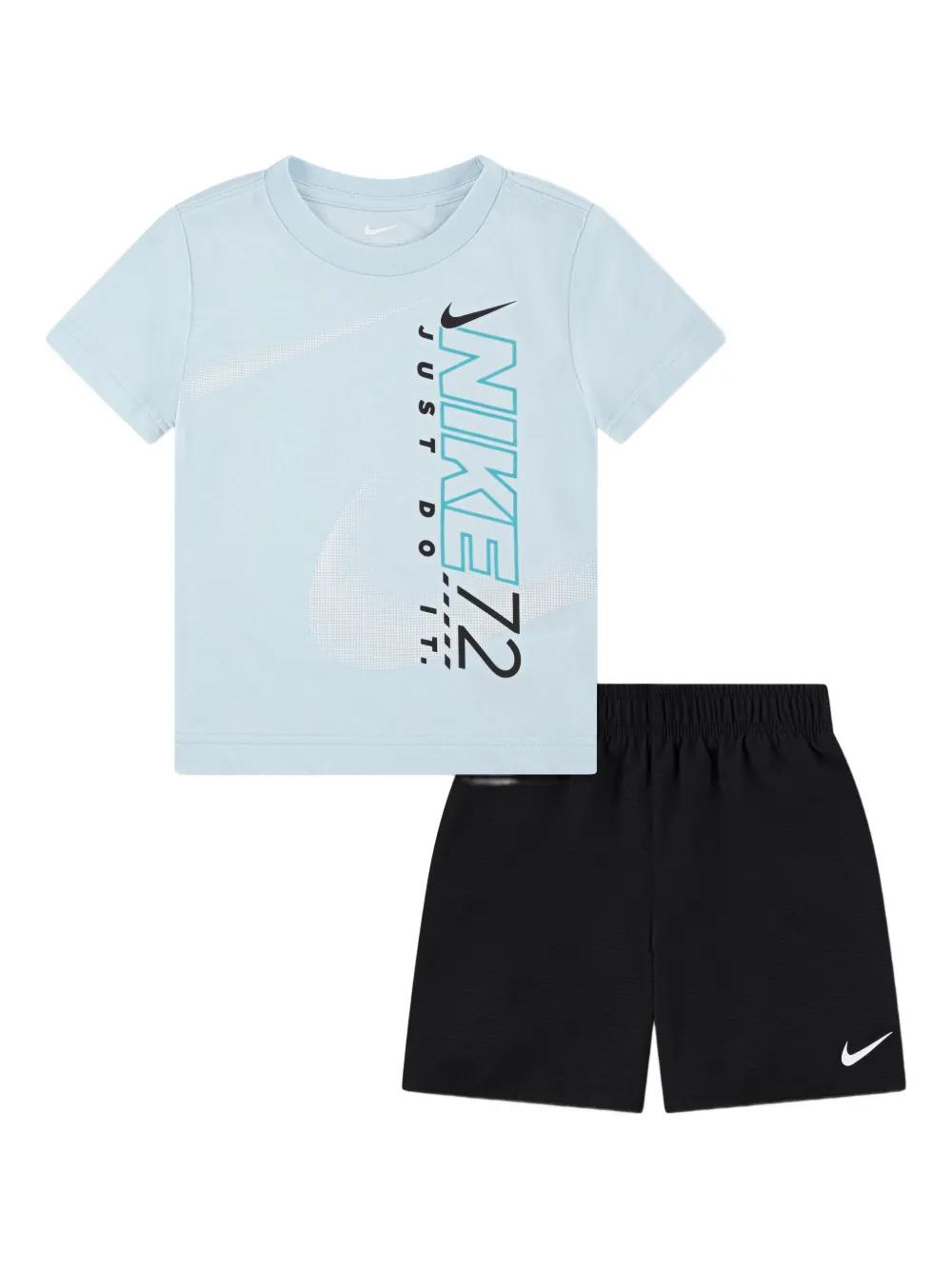 Nike Kids Rhythm shorts set Zwart