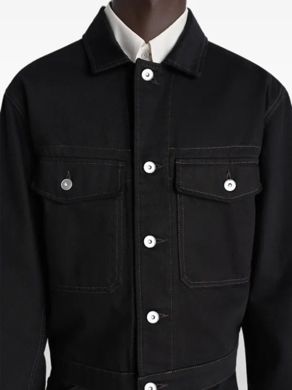 LEMAIRE button-fastening flap-pocket Jacket | Black | FARFETCH ID