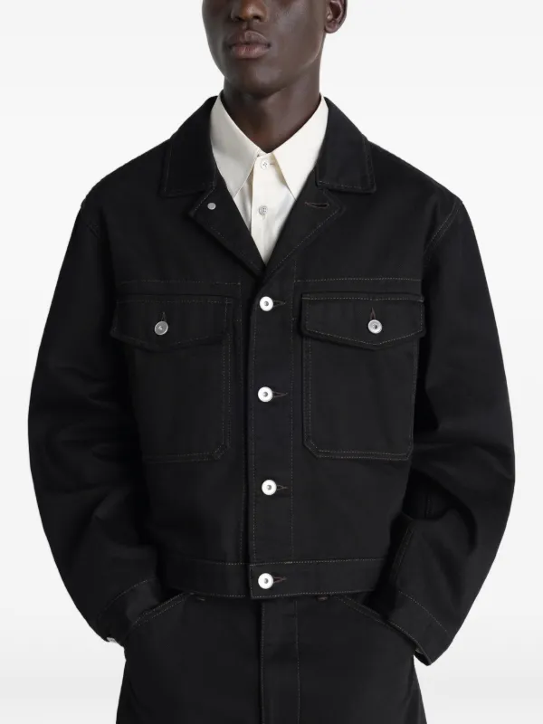 LEMAIRE button-fastening flap-pocket Jacket | Black | FARFETCH ID
