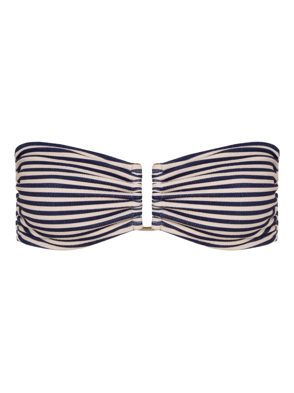 Lenny Niemeyer Rita striped bandeau bikini top - Blu