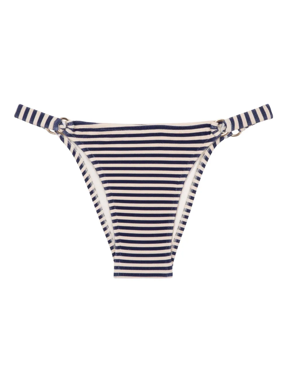Lenny Niemeyer striped ring-detail bikini bottom - Blau