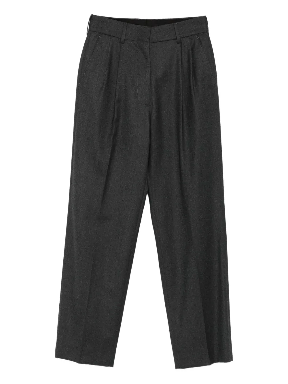 Blazé Milano Virgin Wool Trousers In Gray