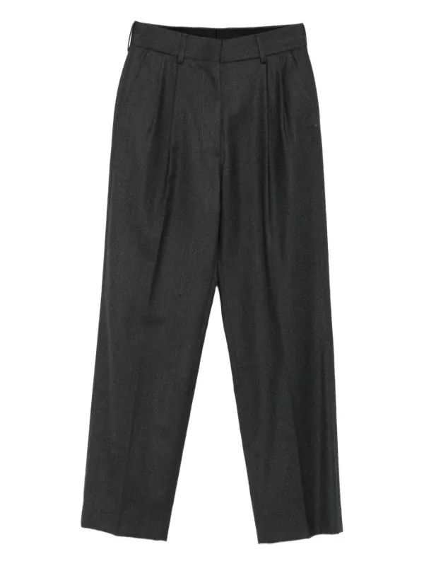 BLAZÉ Milano Virgin Wool Trousers in Grey
