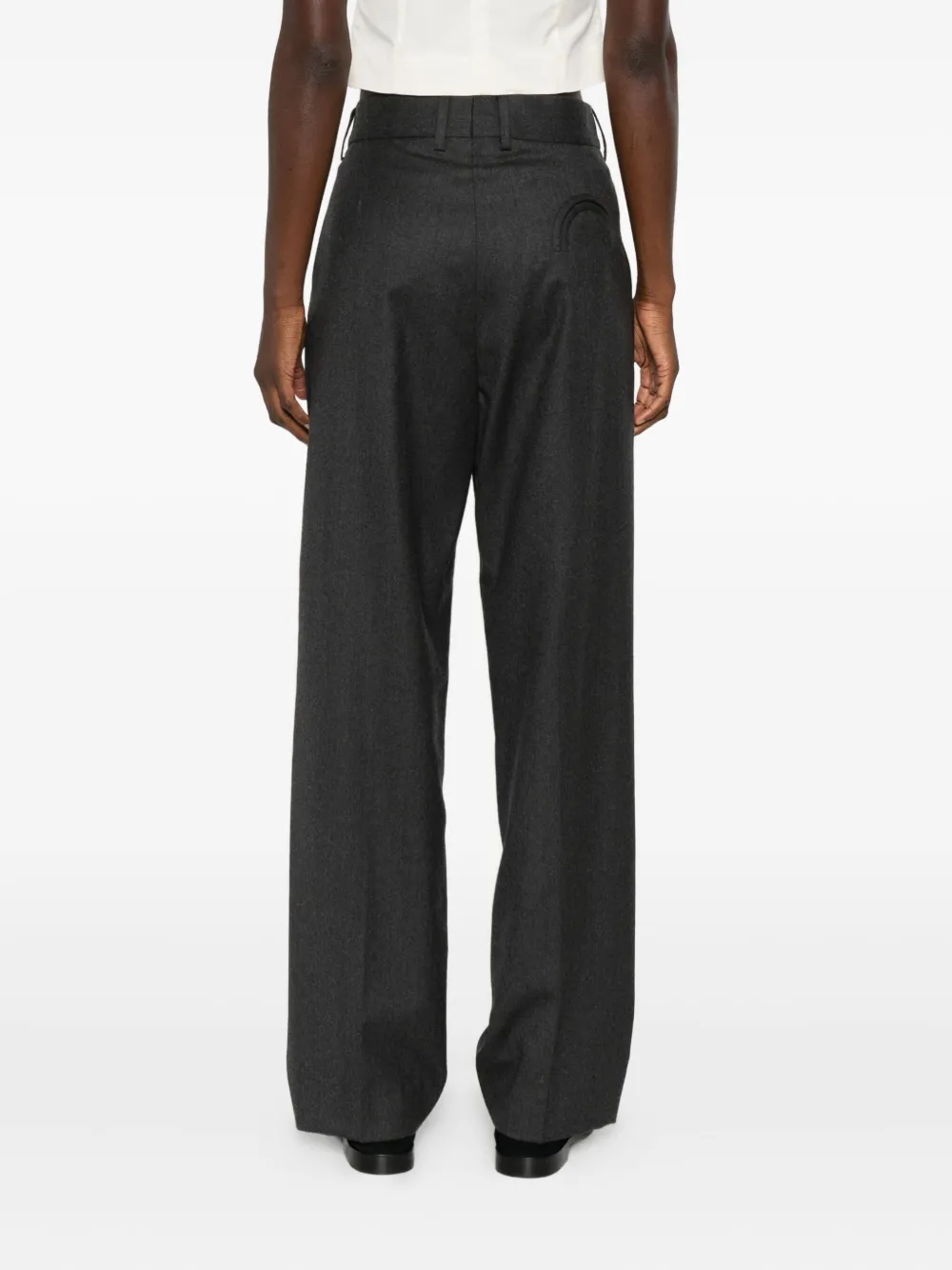 Blazé Milano Virgin Wool Trousers In Gray