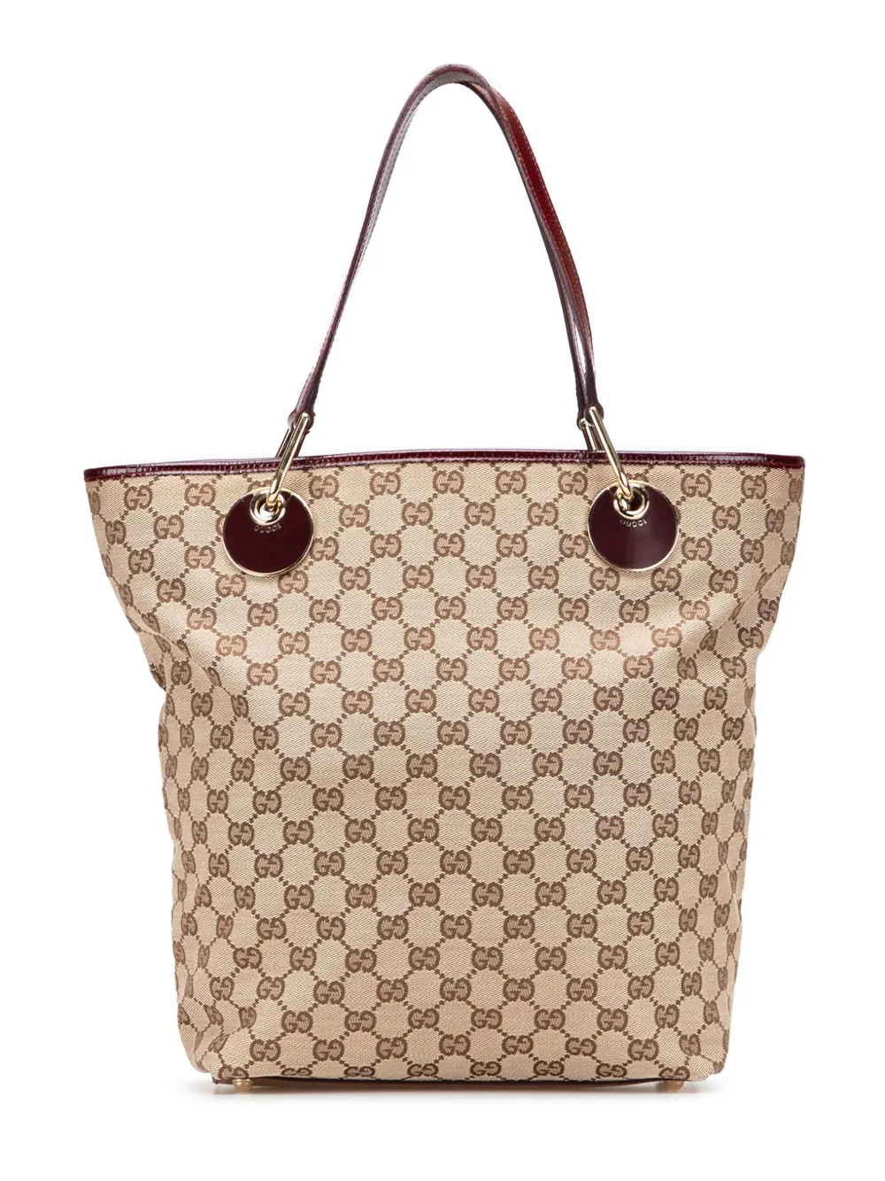 Gucci Pre-Owned 2000-2015 ラージ GGキャンバス エクリプス トートバッグ - ブラウン Gucci Pre-Owned 2000-2015 ラージ GGキャンバス エクリプス トートバッグ - ブラウン