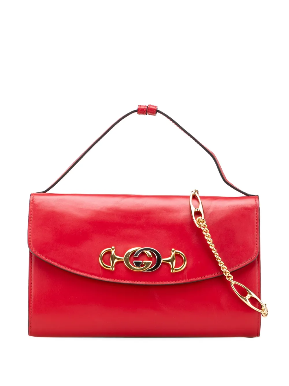 Gucci Pre-Owned 2000-2015 スモール レザー ズゥミ サッチェルバッグ - レッド Gucci Pre-Owned 2000-2015 スモール レザー ズゥミ サッチェルバッグ - レッド