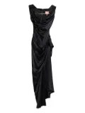 Vivienne Westwood Pre-Owned 2016s draped-detail midi dress - BLACK
