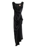 Vivienne Westwood Pre-Owned 2016s draped-detail midi dress - BLACK