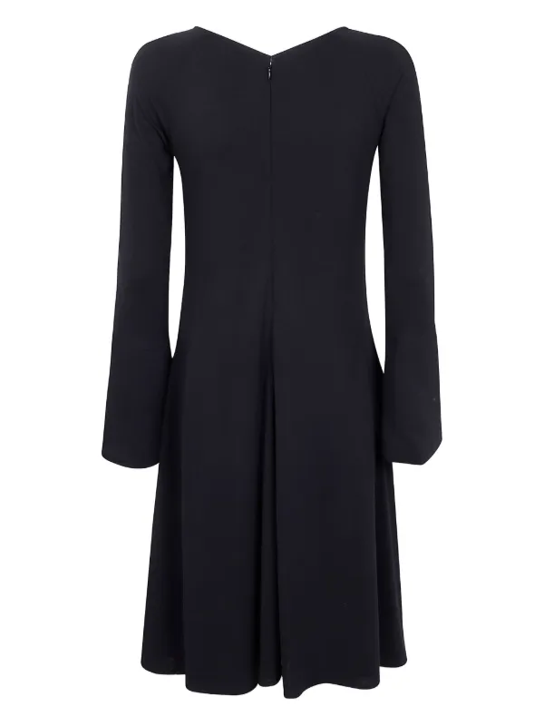 Emporio Armani Flared Dress | Black | FARFETCH TH