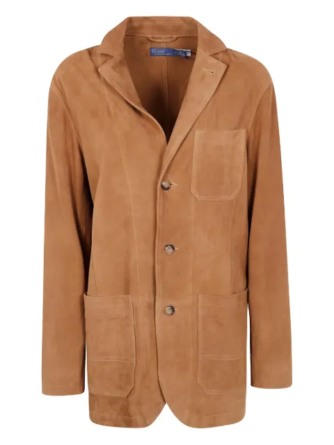 Polo Ralph Lauren suede three-button jacket