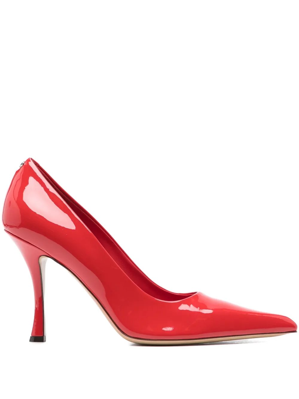Ferragamo 110mm pointed-toe leather pumps Red