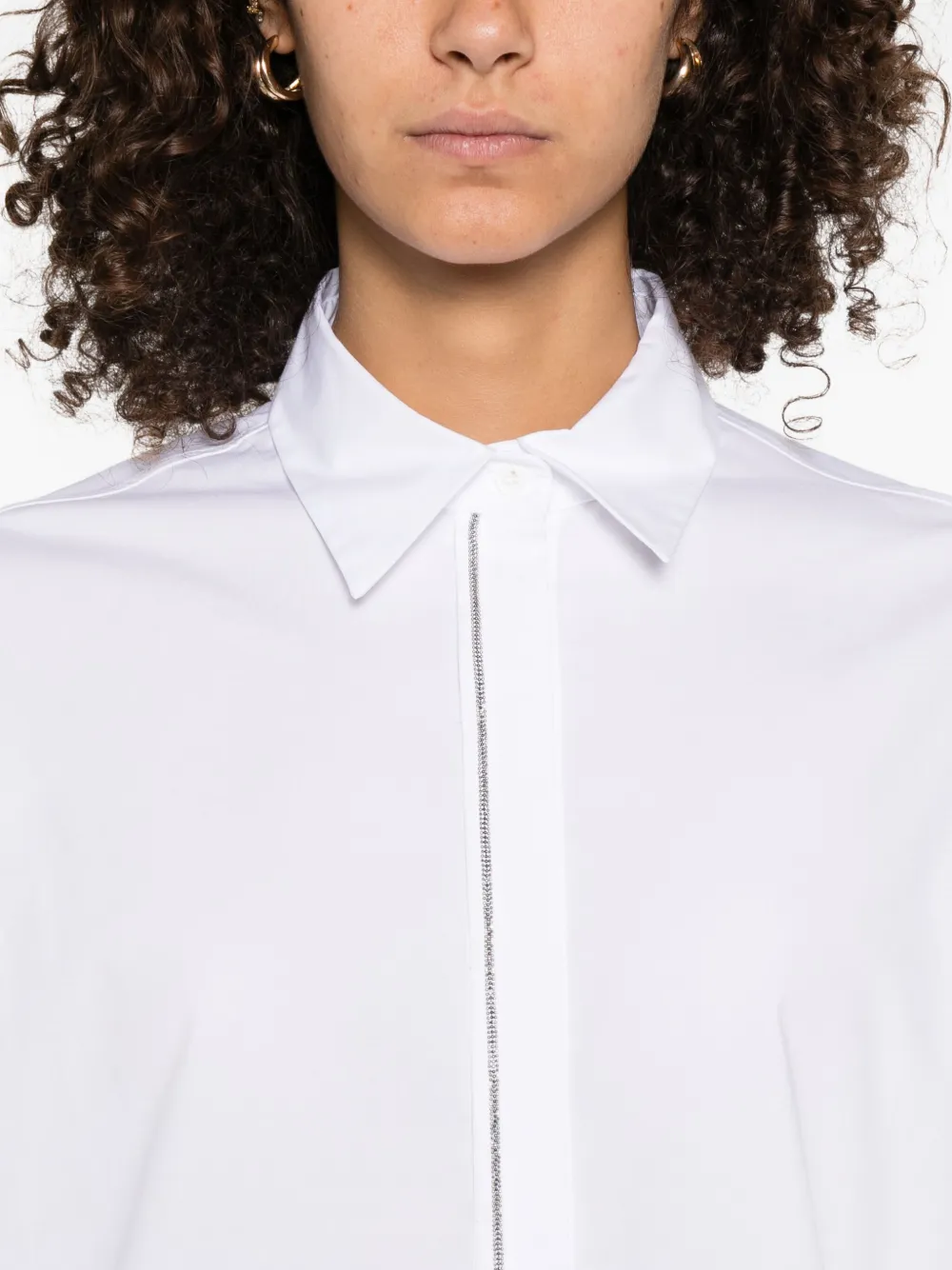 Peserico collared shirt Wit