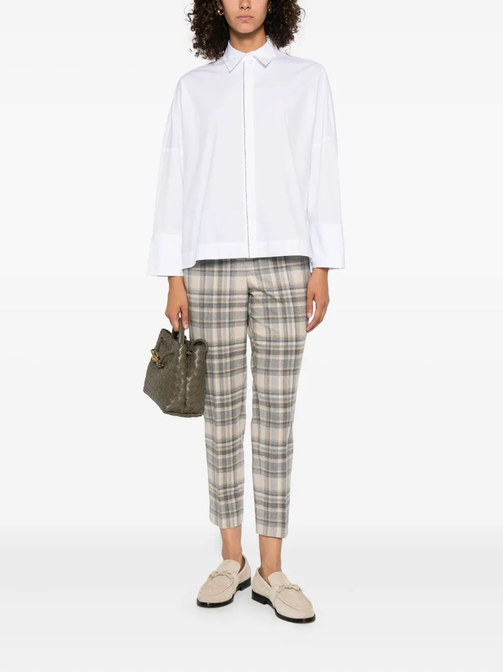 Peserico collared shirt Wit