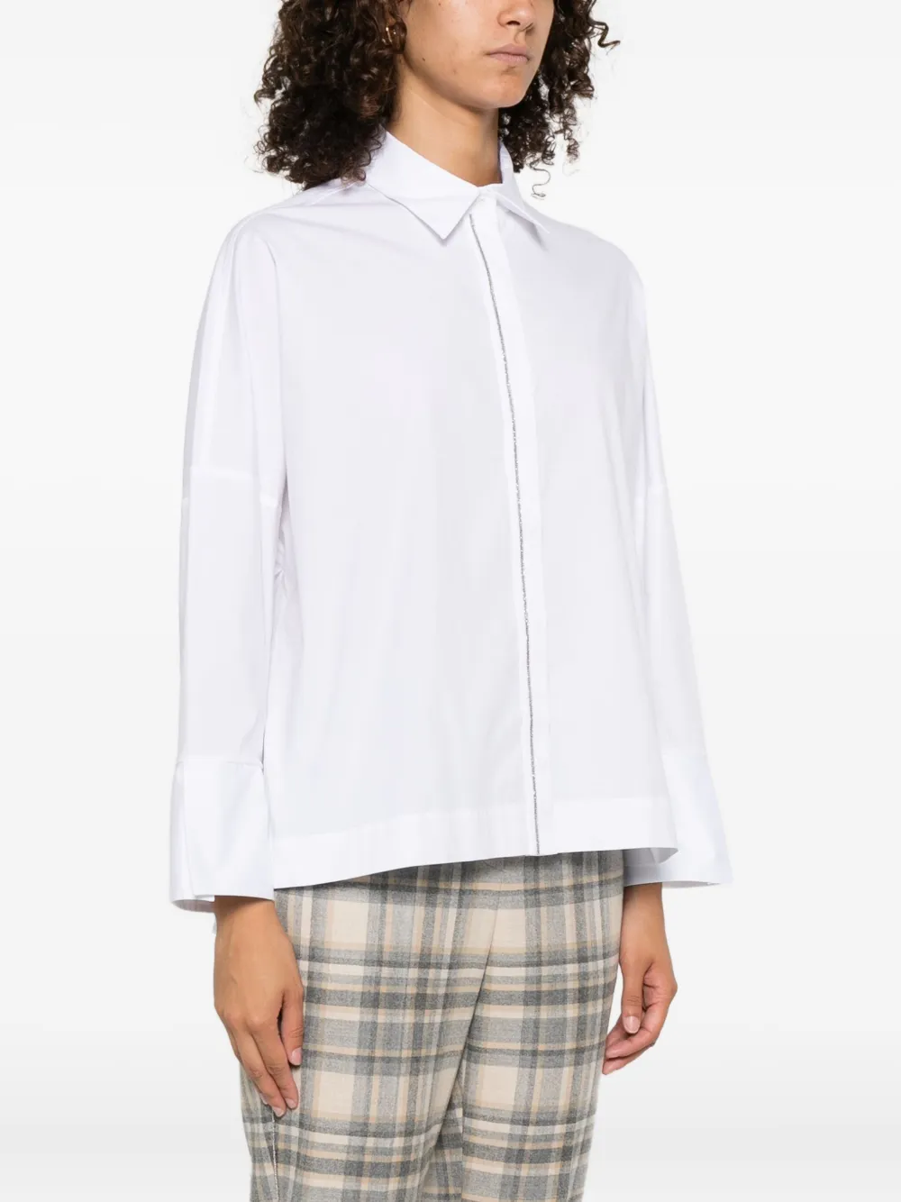 Peserico collared shirt Wit