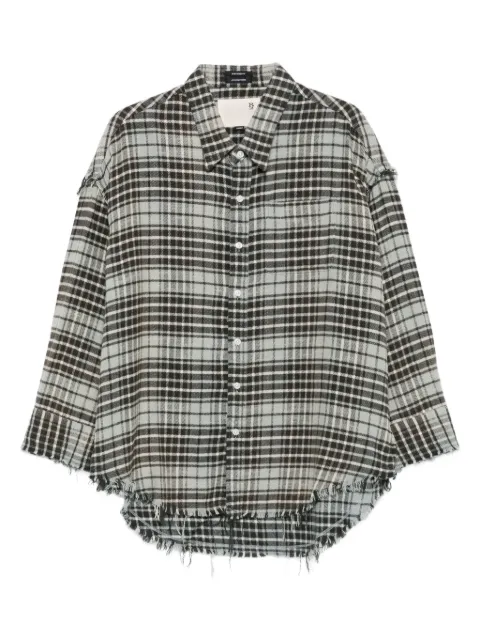 R13 camisa con motivo de cuadros