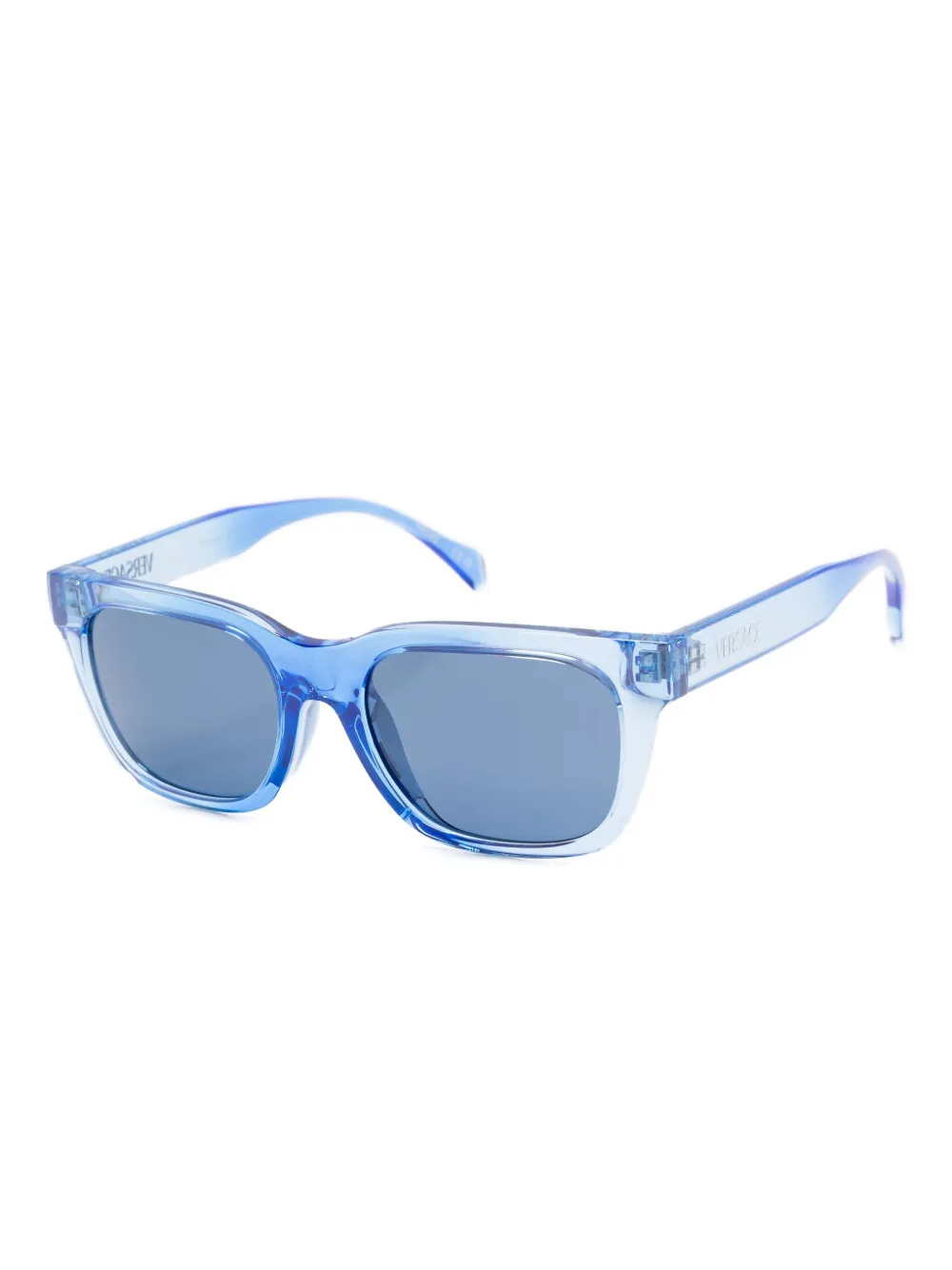 Versace Kids Zonnebril met rechthoekig montuur - Blauw