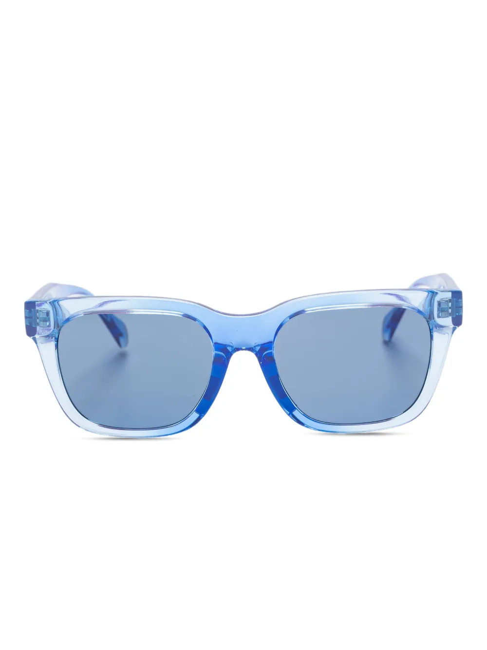 Versace Kids Zonnebril met rechthoekig montuur Blauw