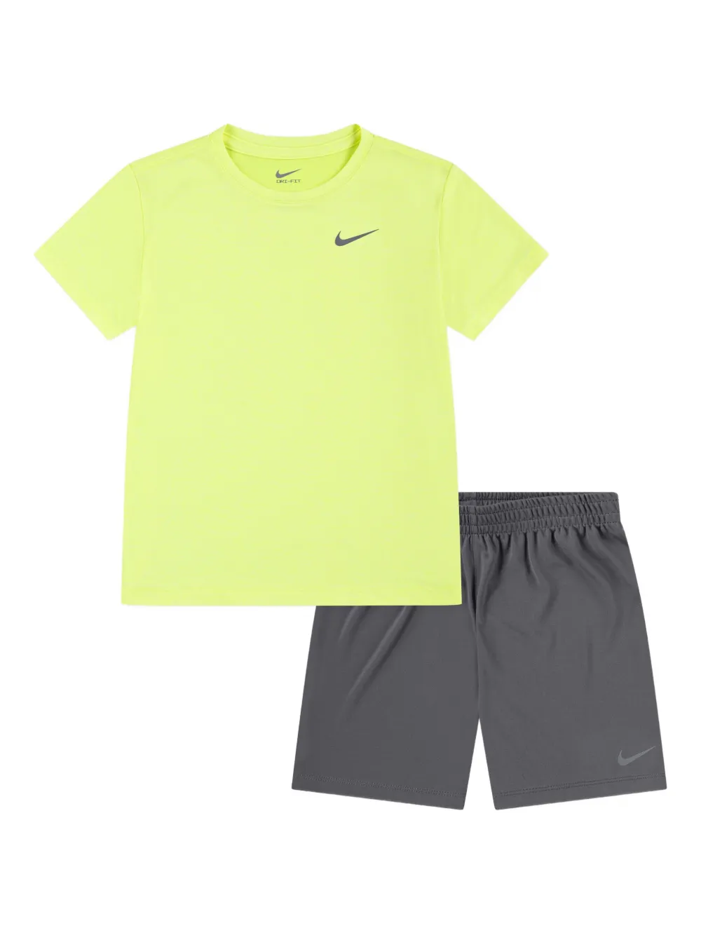 Nike Kids Shorts set met Swoosh logo Grijs