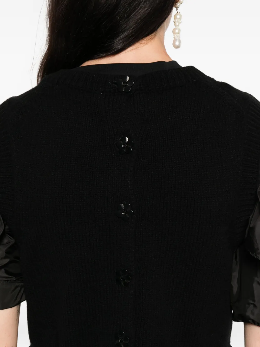 Cecilie Bahnsen round-neck sweater Zwart