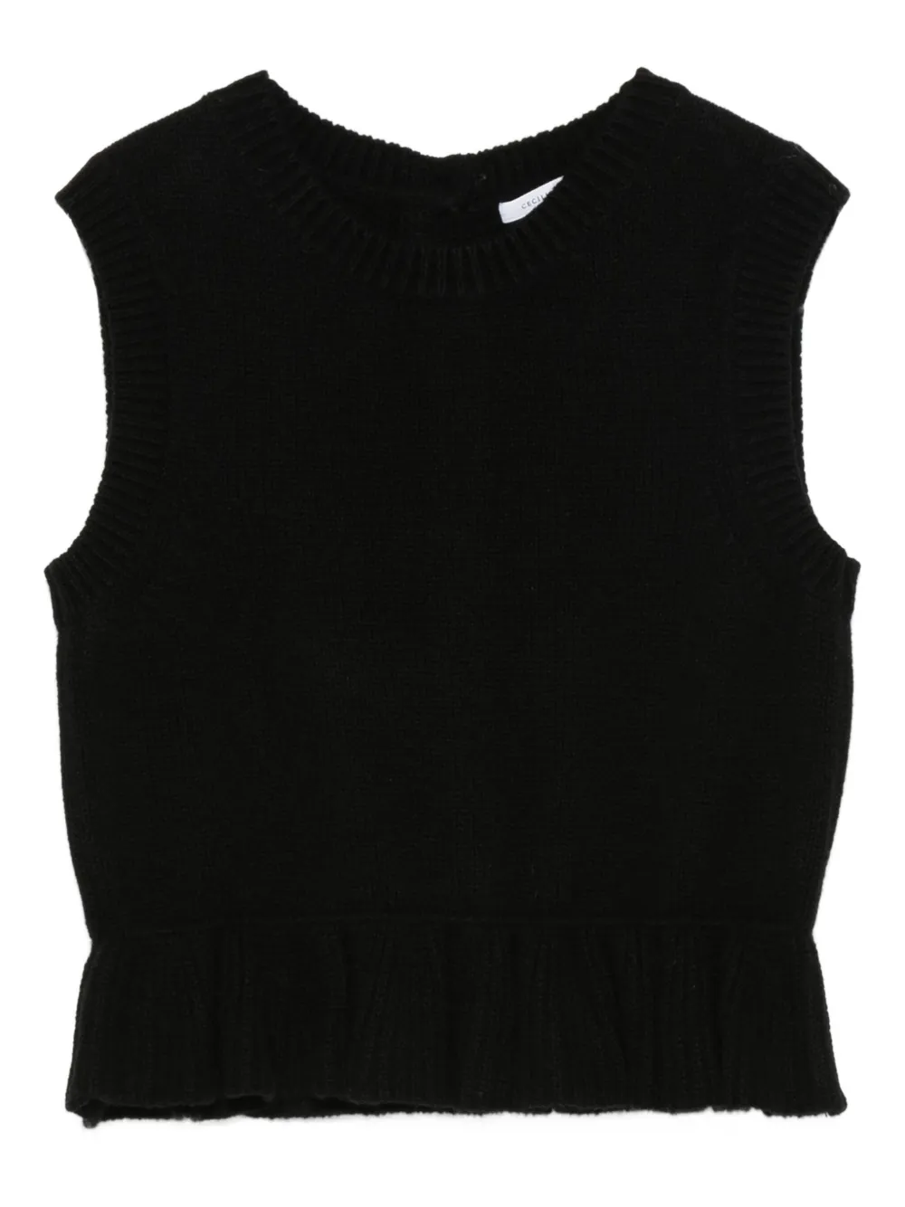 Cecilie Bahnsen round-neck sweater Zwart