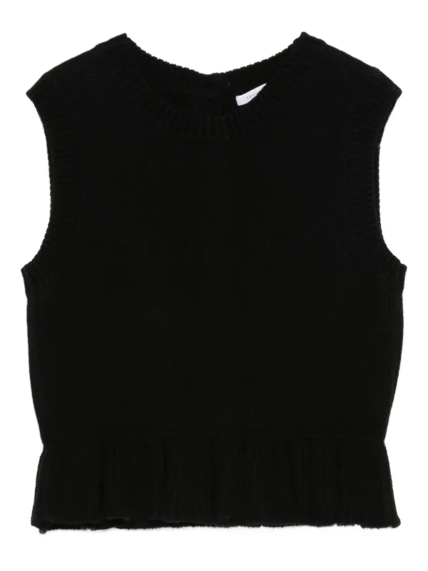 Cecilie Bahnsen Round-neck Sweater in Black
