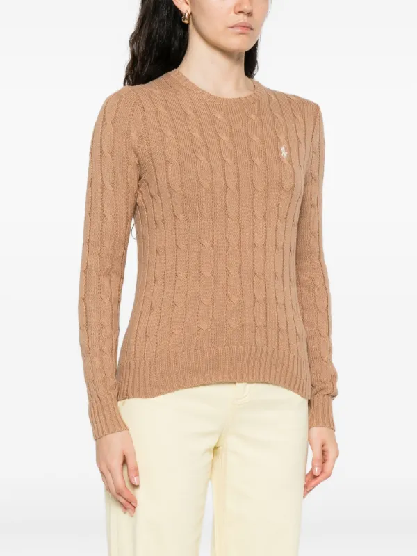 Polo Ralph Lauren ケーブルニット セーター | ブラウン | FARFETCH JP