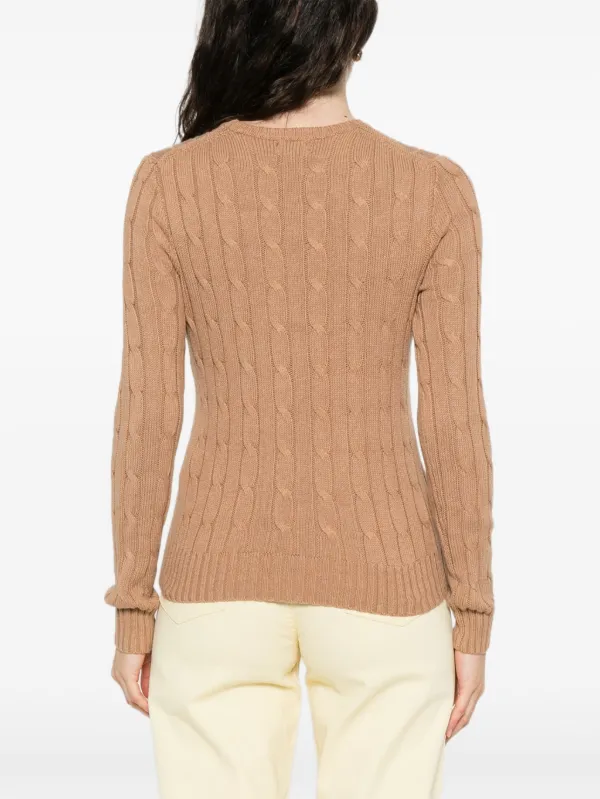 Polo Ralph Lauren cable-knit Sweater Brown FARFETCH IN