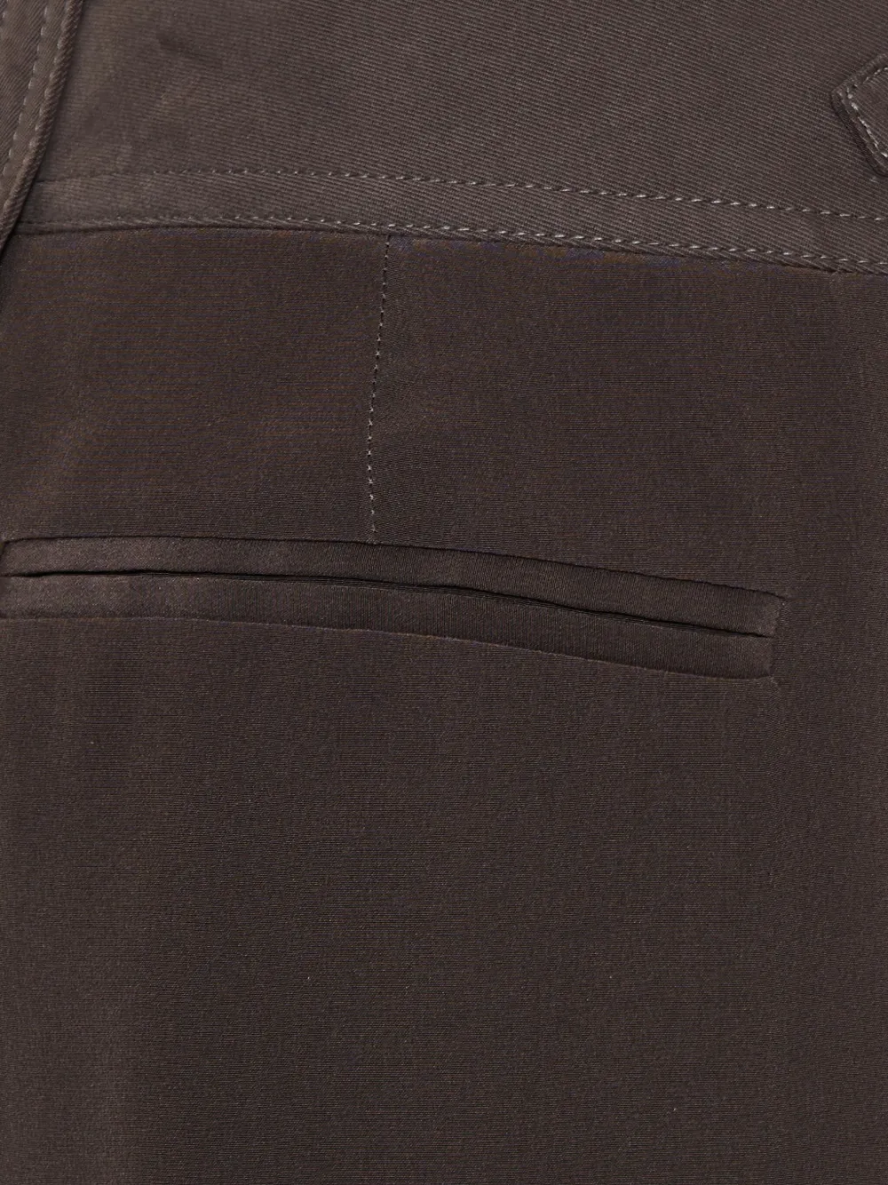 Tom Ford Button-detail Silk Trousers In Brown